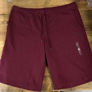 Polo Ralph Lauren Men's Maroon Athletic Shorts NEW